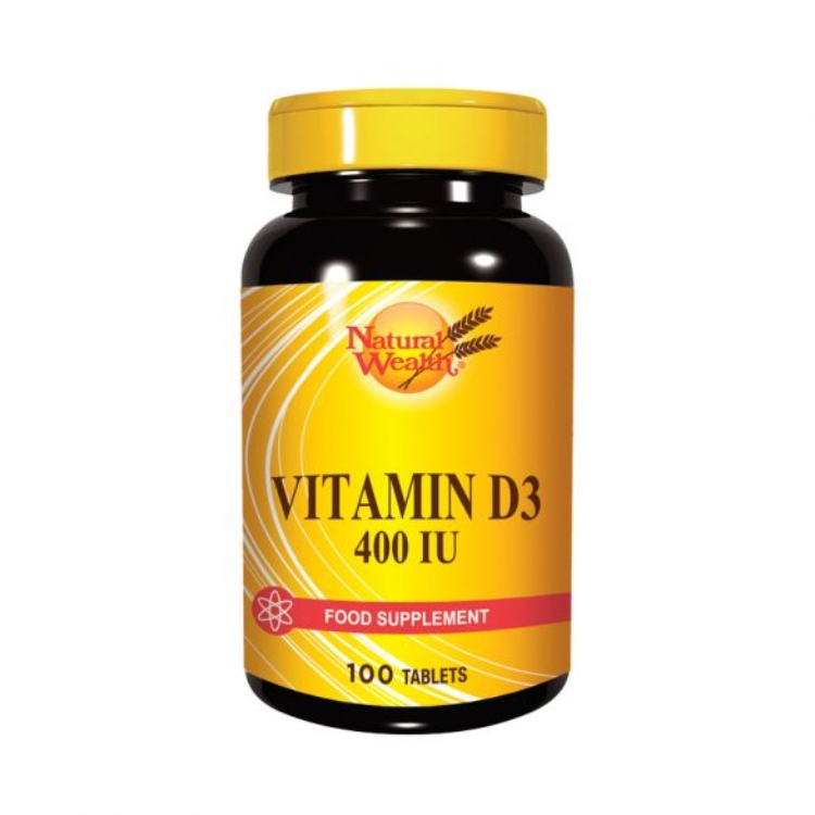 Natural Wealth vitamin D3 400IU 100 tableta